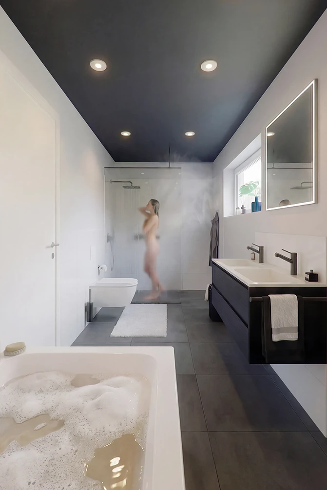 Innenraumvisualisierung von PURE3D: Badezimmer
