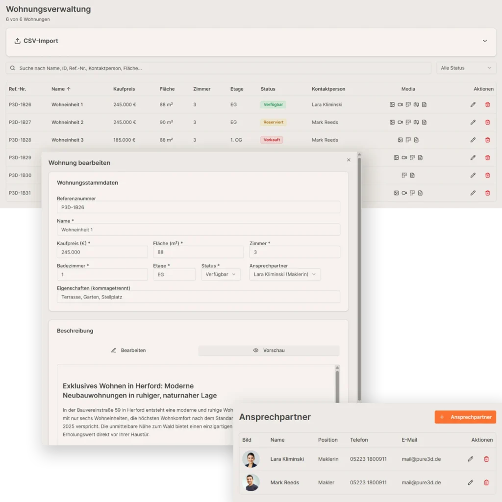 Flatfinder Wohnungsverwaltung